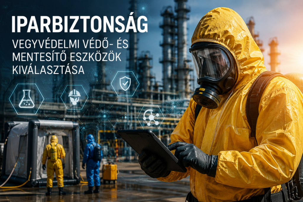 Iparbiztonság – Vegyvédelmi védő- és mentesítő eszközök kiválasztása